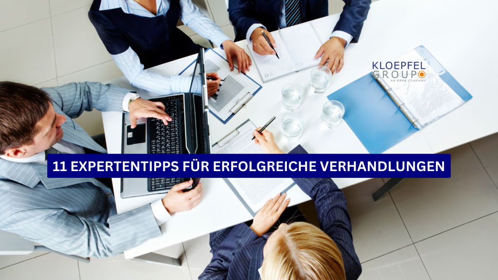 11 Expertentipps Für Erfolgreiche Verhandlungen Kloepfel Consulting Gmbh