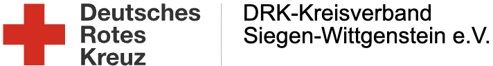 Logo des Deutschen Roten Kreuzes mit dem Schriftzug DRK-Kreisverband Siegen-Wittgenstein e.V.