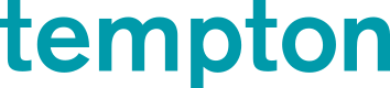 Logo von Tempton in türkisfarbener Schrift auf weißem Hintergrund.