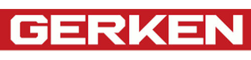 Logo von Gerken in roter und weißer Schrift auf einem weißen Hintergrund.