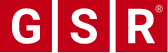 Logo von GSR in rot mit weißen Buchstaben G, S und R.