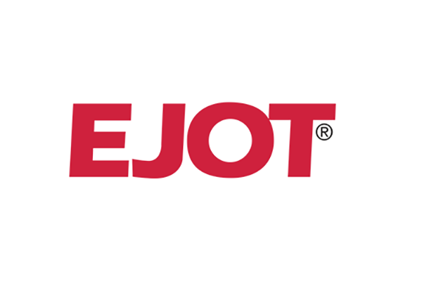 Logo von EJOT in roter Schrift auf weißem Hintergrund.