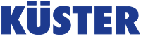 Logo von KÜSTER in blauer Schrift auf transparentem Hintergrund.