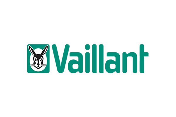 Logo von Vaillant mit einem Hasen und dem Schriftzug Vaillant in grüner Schrift.