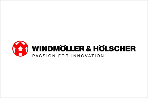 Logo von Windmöller & Hölscher mit dem Slogan 'Passion for Innovation'.