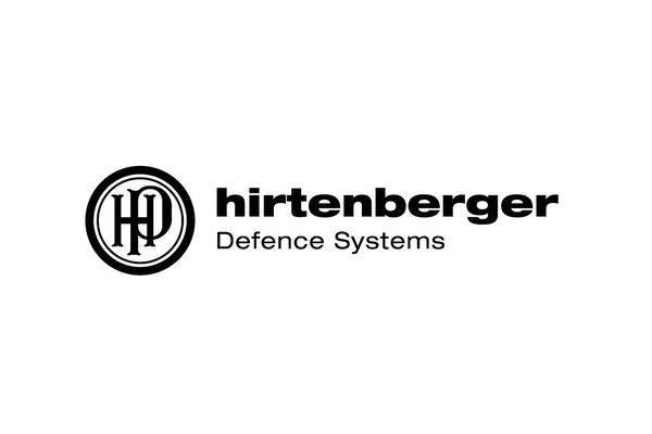 Logo von Hirtenberger Defence Systems mit Schriftzug und Symbol.