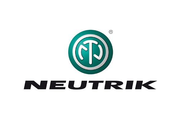 Logo von Neutrik mit einem grünen Symbol und dem Schriftzug 'NEUTRIK'.