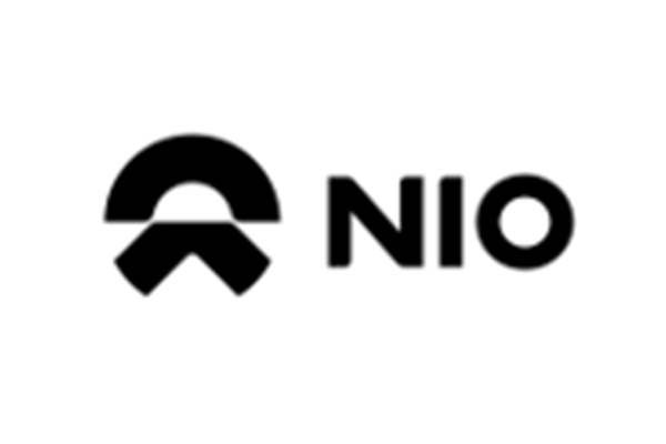 Logo von NIO, bestehend aus einem stilisierten Symbol und dem Schriftzug NIO.