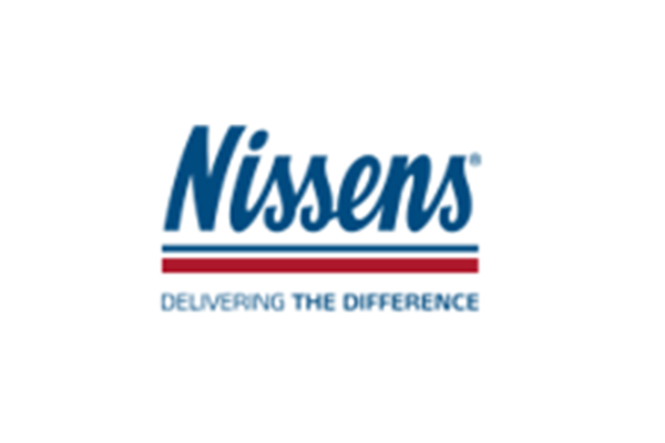 Logo von Nissens mit dem Slogan 'DELIVERING THE DIFFERENCE'.