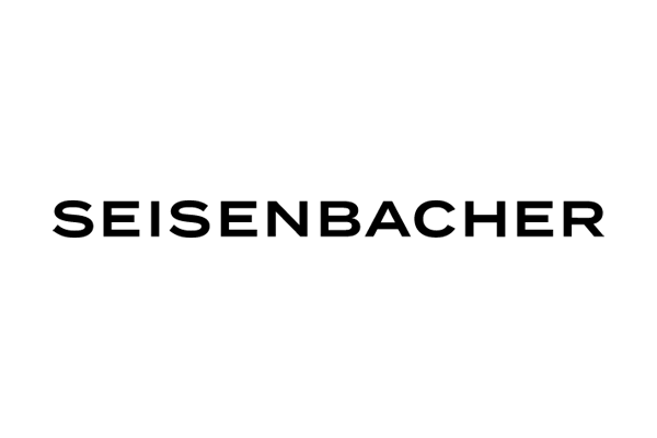 Logo von Seisenbacher in schwarzer Schrift auf weißem Hintergrund.