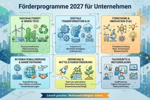 Förderprogramme 2027 für Unternehmen